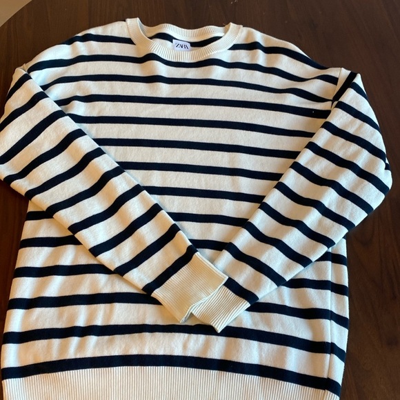 Zara Other - ZARA - shirt - medium men - navy and white